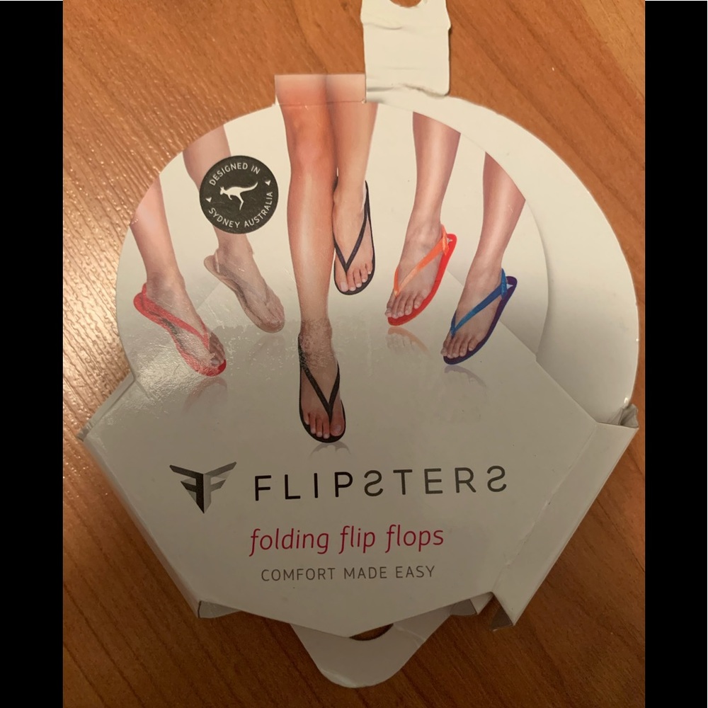 New Silver Folding Flip Flops